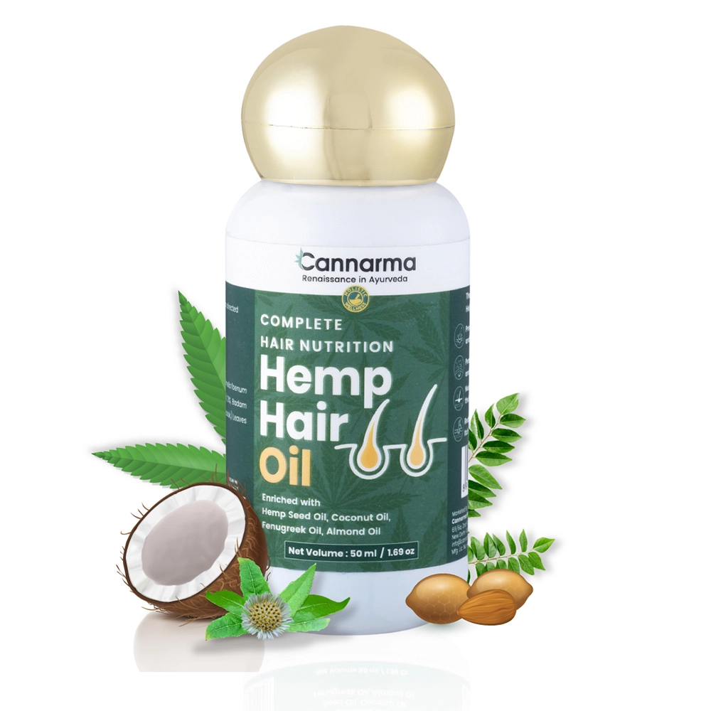 Cannarma Hemp Hair Oil With Coconut & Almond, 50ml - Image 1