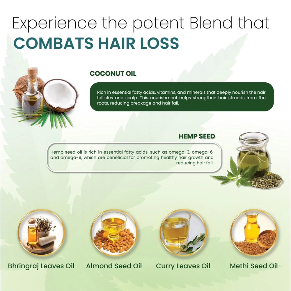 Cannarma Hemp Hair Oil With Coconut & Almond, 50ml - Image 4