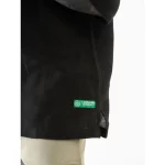 Cannabie Bandana Patchwork Cuban Collar Hemp Shirt (Black) on itshemp.in