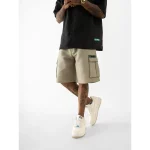 Cannabie Bandana Patchwork Cuban Collar Hemp Shirt (Black) on itshemp.in