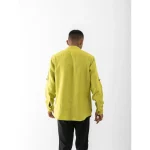 Cannabie Pure Hemp Short Kurta Shirt - Solid (Green) on itshemp.in
