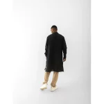 Cannabie Pure Hemp Kurta Long (Black) on itshemp.in
