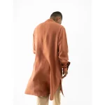Cannabie Pure Hemp Kurta Long (Brick Red) on itshemp.in