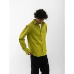 Cannabie Full sleeves Hemp Solid Shirt (Green) on itshemp.in
