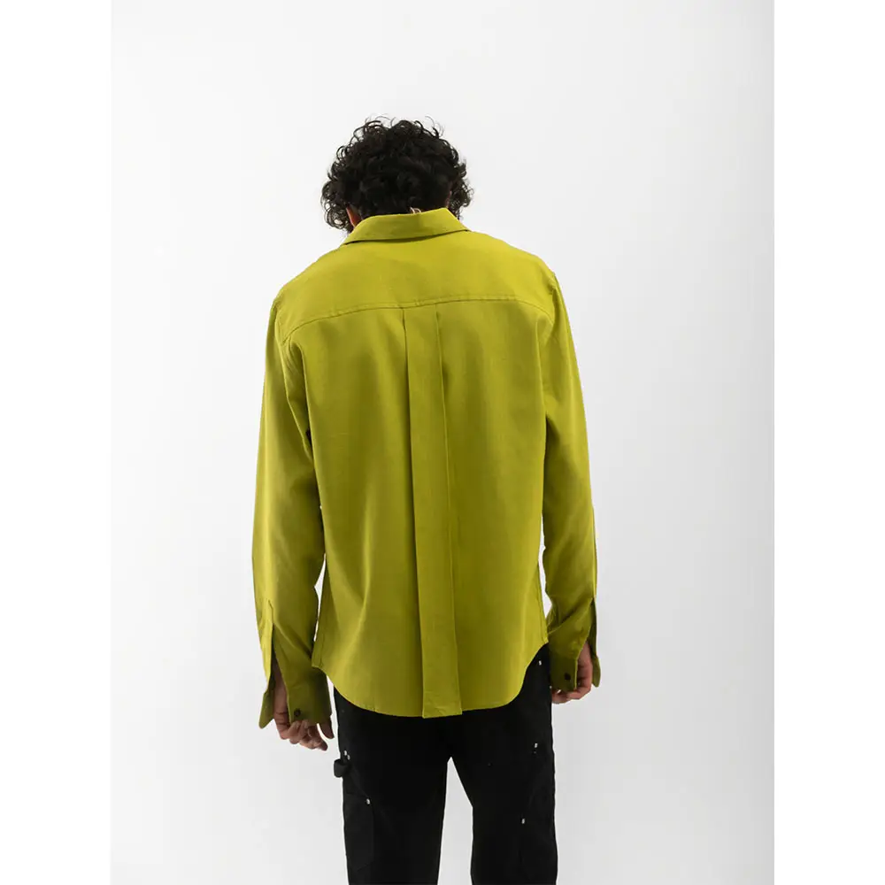 Cannabie Full sleeves Hemp Solid Shirt (Green) on itshemp.in
