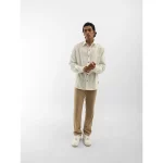 Cannabie Full sleeves Hemp Solid Shirt (Off White) on itshemp.in