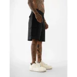 Cannabie Pure Hemp Cargo Shorts (Black) on itshemp.in