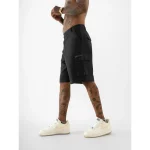 Cannabie Pure Hemp Cargo Shorts (Black) on itshemp.in