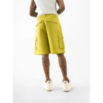 Cannabie Pure Hemp Cargo Shorts (Green) on itshemp.in