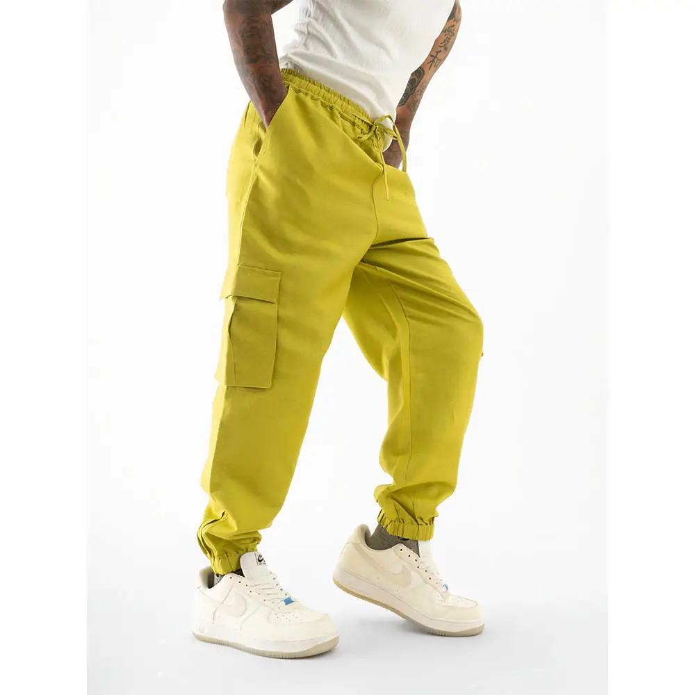 CB068081_1 Cannabie Cargo Utility Joggers (Green) on itshemp.in