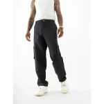 Cannabie Cargo straight fit Pants (Black) on itshemp.in