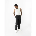 Cannabie Cargo straight fit Pants (Black) on itshemp.in