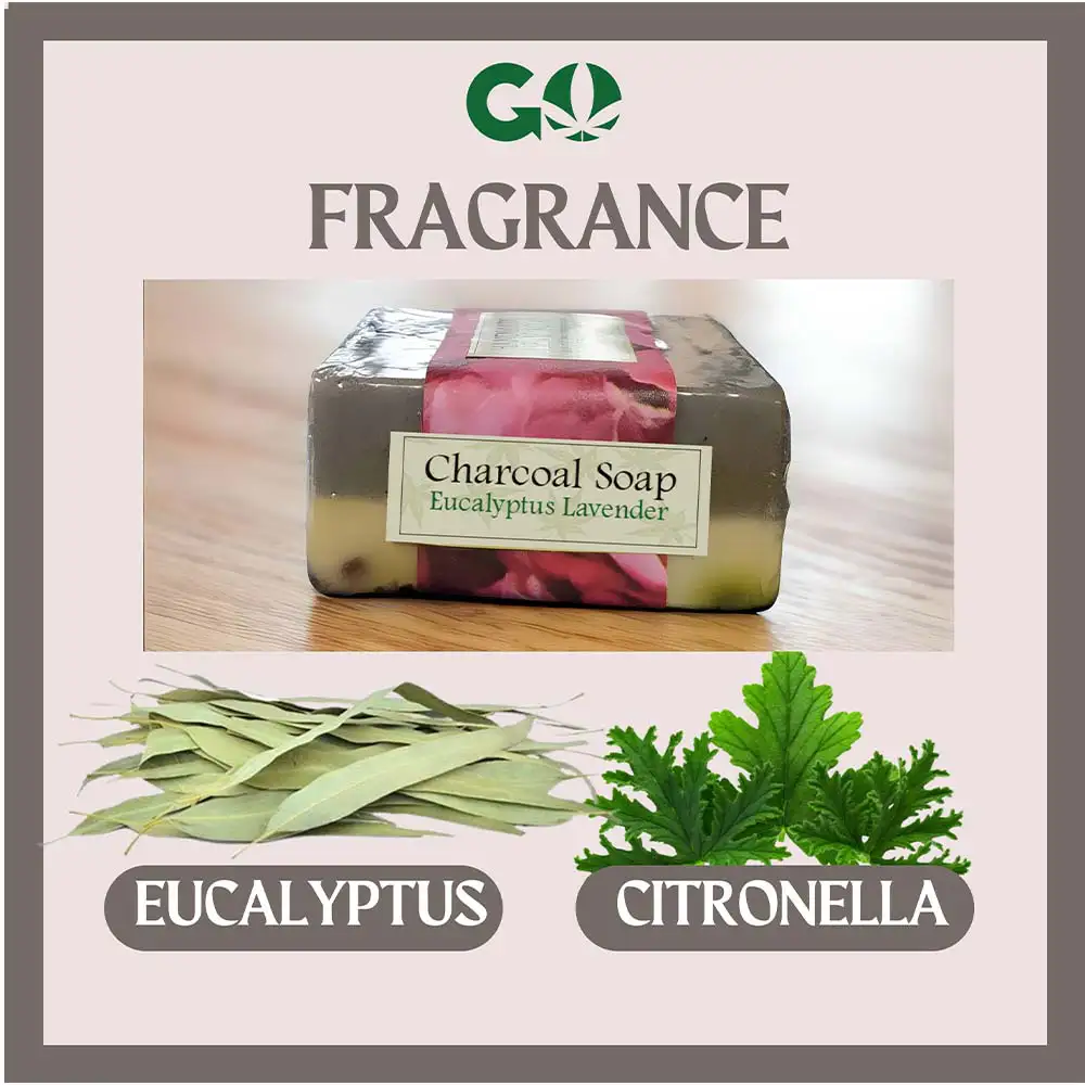 GH161007_6 GoHemp Hemp Herbal Soap , 60 gm (charcoal), Cuboid on itshemp.in