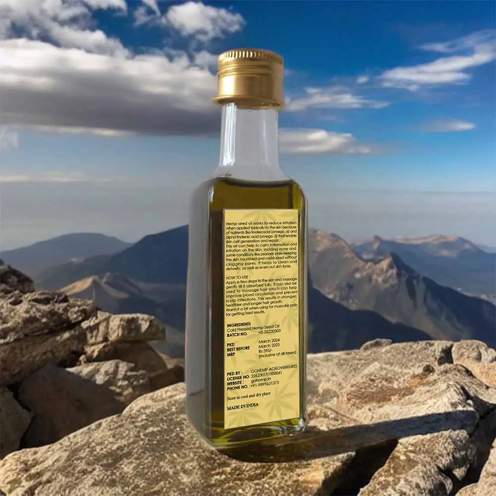 GoHemp Hemp Seed Oil, for Skin (100ml) on itshemp.in
