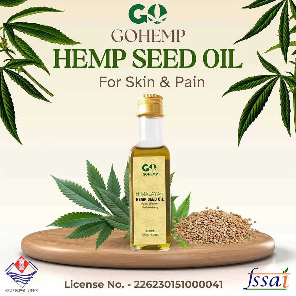 GH161022_3 GoHemp Hemp Seed Oil, for Skin (100ml) on itshemp.in
