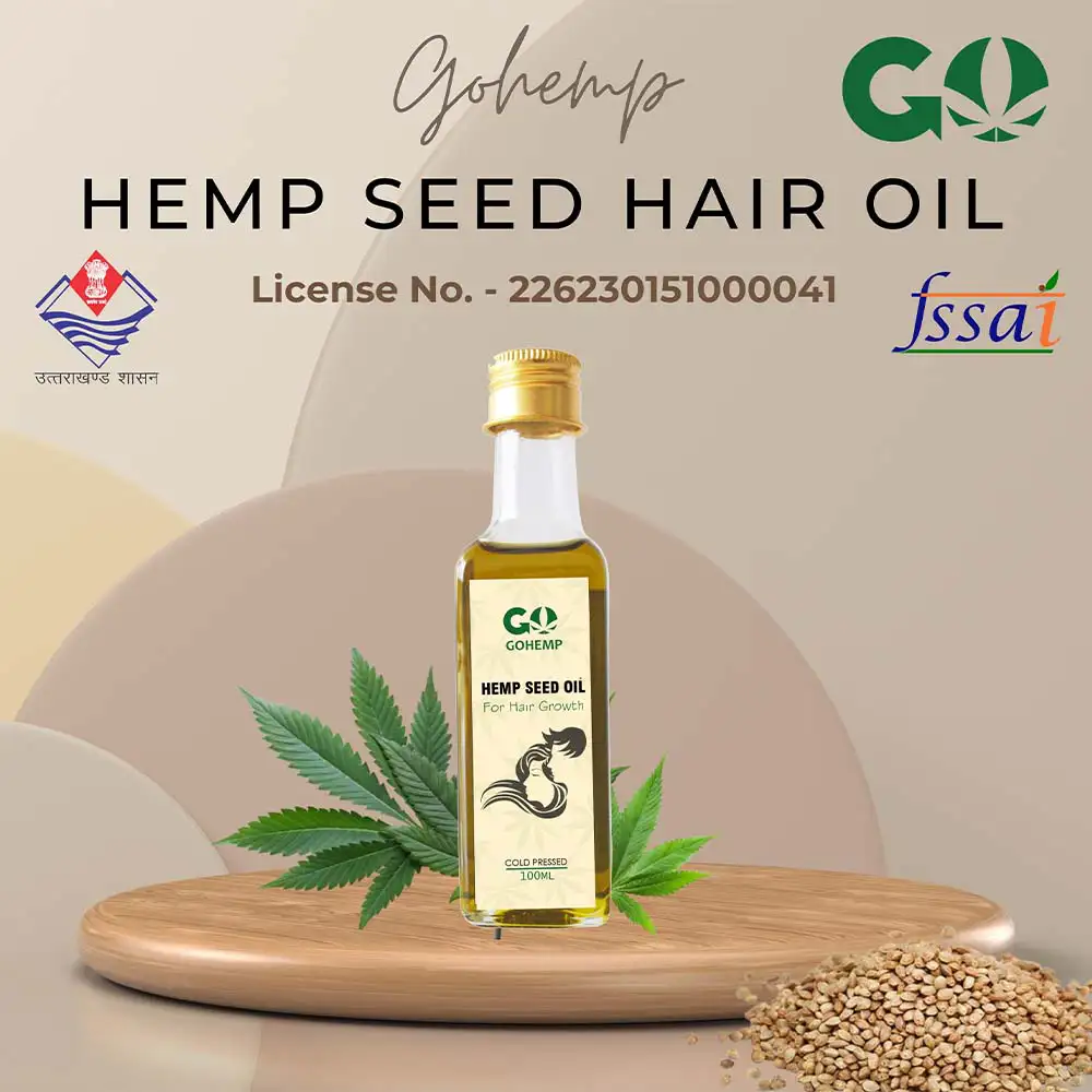 GH161024_1 GoHemp Hemp Seed Oil, for Hair (100ml) on itshemp.in