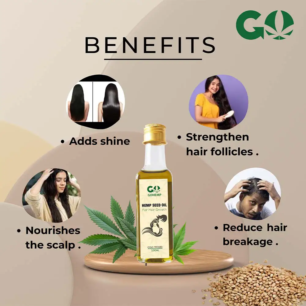 GoHemp Hemp Seed Oil, for Hair (100ml) on itshemp.in