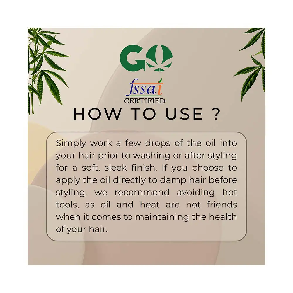 GoHemp Hemp Seed Oil, for Hair (100ml) on itshemp.in