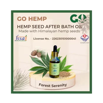 GoHemp Hemp Seed Oil, After Bath Oil, Forest Serenity (30ml) on itshemp.in