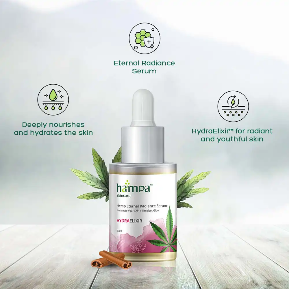 Hampa Hemp Eternal Radiance Serum, 30 ml on itshemp.in