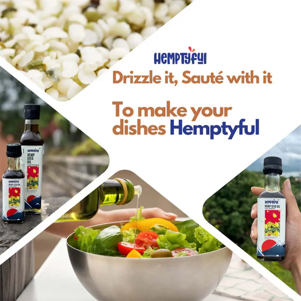 Hemptyful Cold Pressed Hemp Seed Oil 250ml on itshemp.in