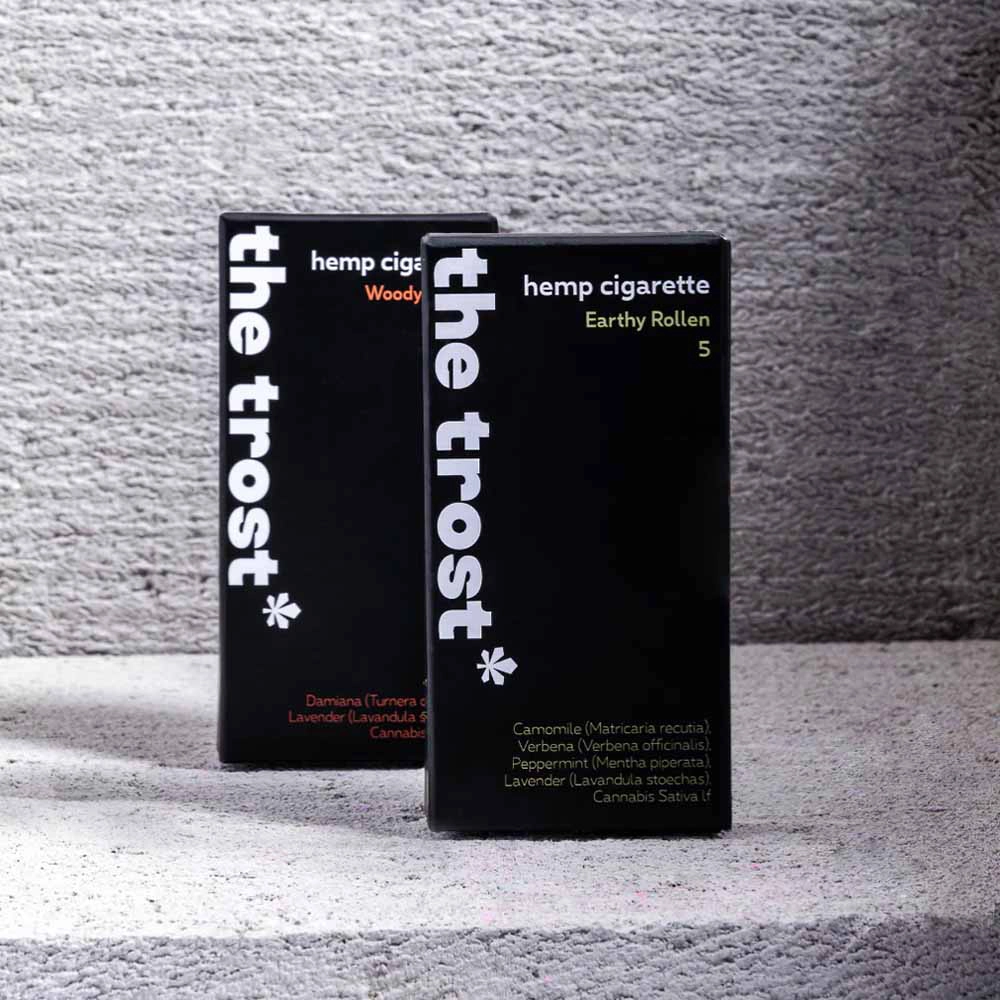 The Trost Hemp Herbal Cigarettes (EARTHY + WOODY) on itshemp.in