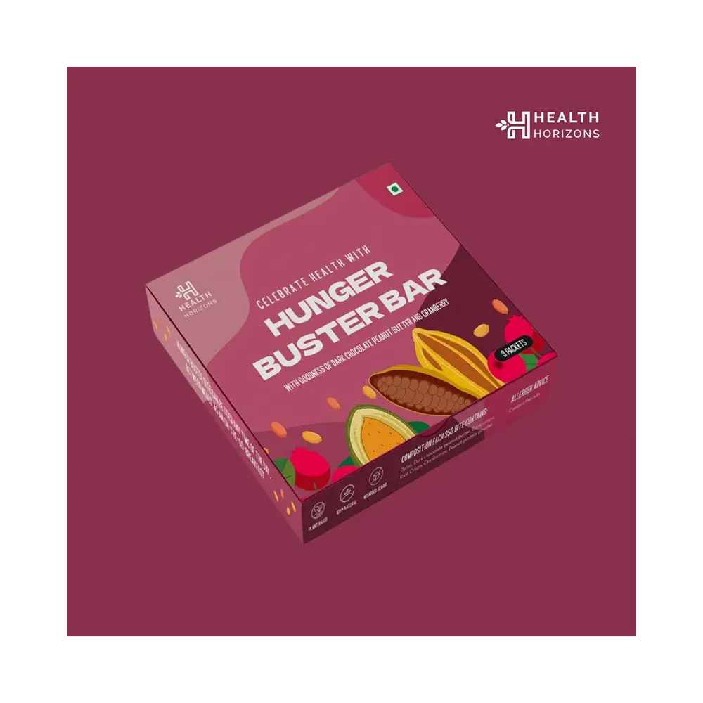 36 Health Horizons Hunger Buster Bar - Pack Of 3 - Image 1