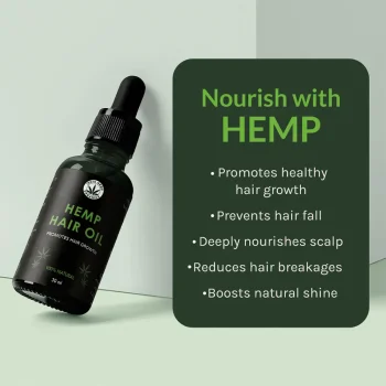 India Hemp Organics Hemp Hair Oil, 30ml on itshemp.in