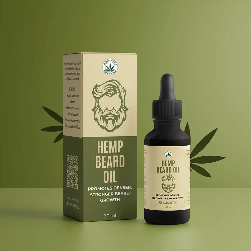 India Hemp Organics Hemp Beard Oil, 30ml on itshemp.in