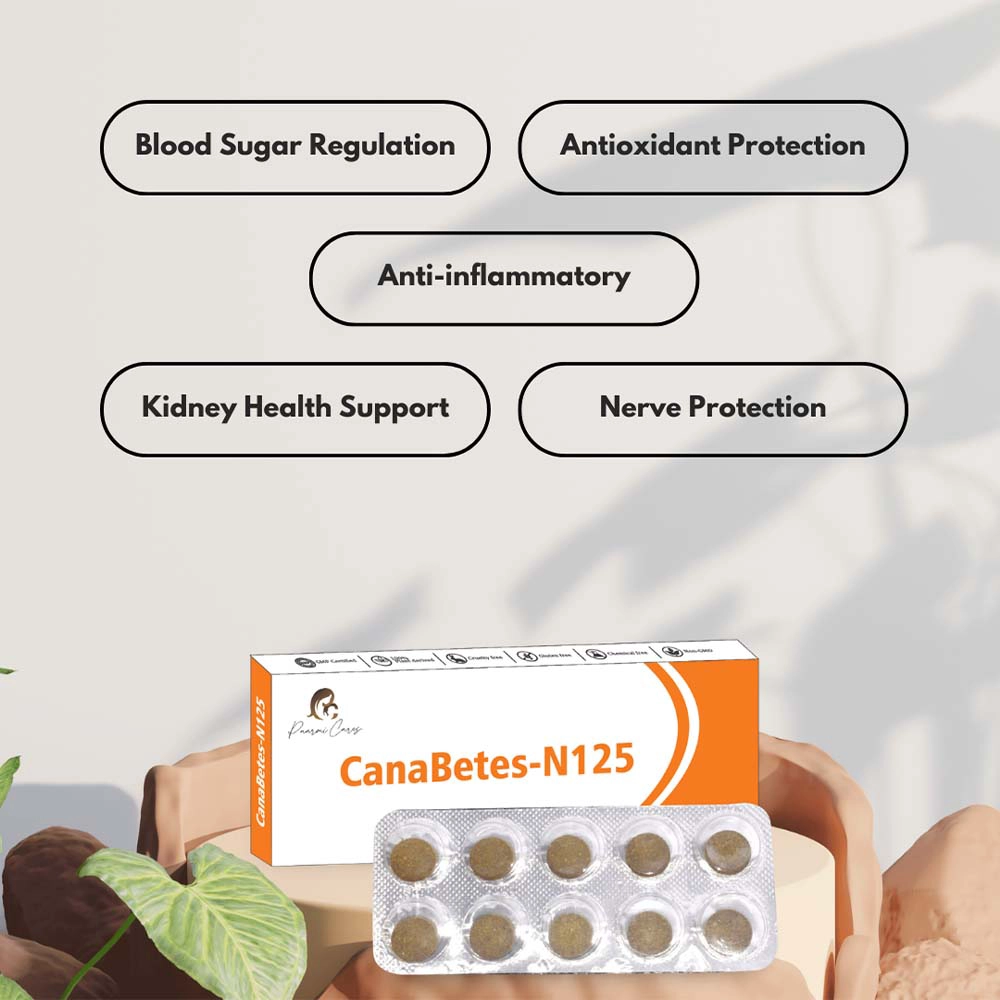 Paarmi Cares CanaBetes-N125, For Diabetes (30 Tablets) on itshemp.in