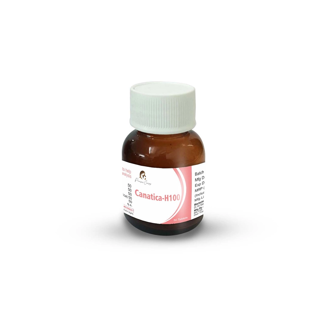 PC178013_1 Paarmi Cares Canatica-H100, For Neuralgic Pain, Sciatica, Paralysis (100 Tablets) on itshemp.in