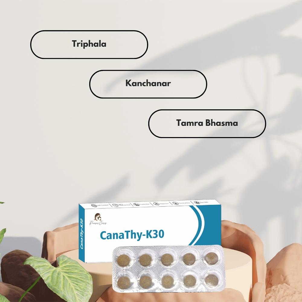 Paarmi Cares CanaThy-K30, For Thyroid (100 Tablets) on itshemp.in