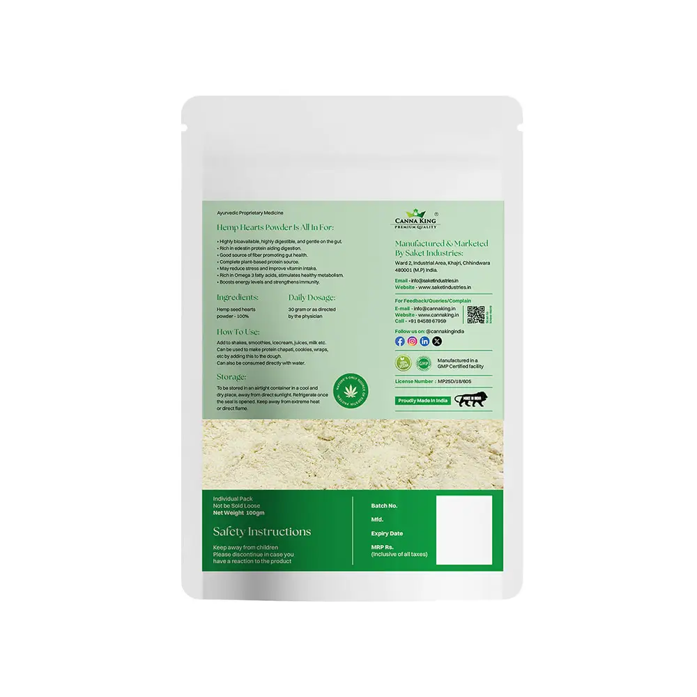 Cannaking Hemp Hearts Protein Powder (100-500 gm) on itshemp.in
