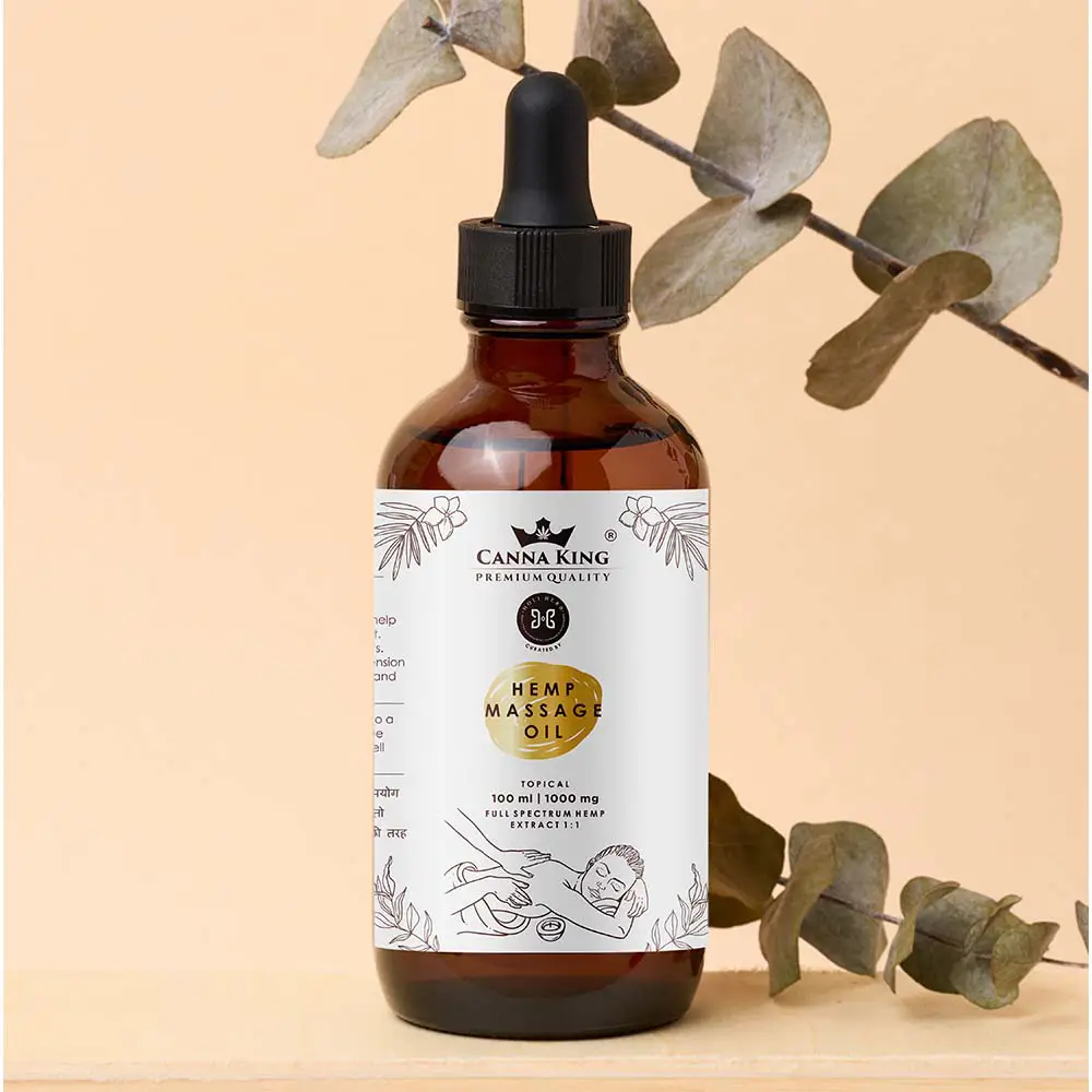 Cannaking Hemp Massage Oil (50ml - 100ml) on itshemp.in