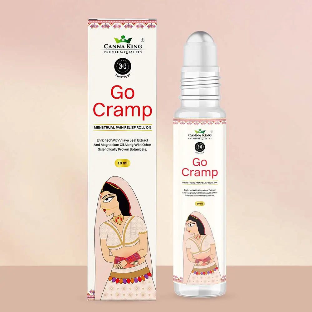 Cannaking Go Cramp: Menstrual Pain Relief Roll on- 10ml on itshemp.in