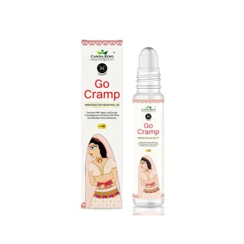 Cannaking Go Cramp: Menstrual Pain Relief Roll on- 10ml on itshemp.in
