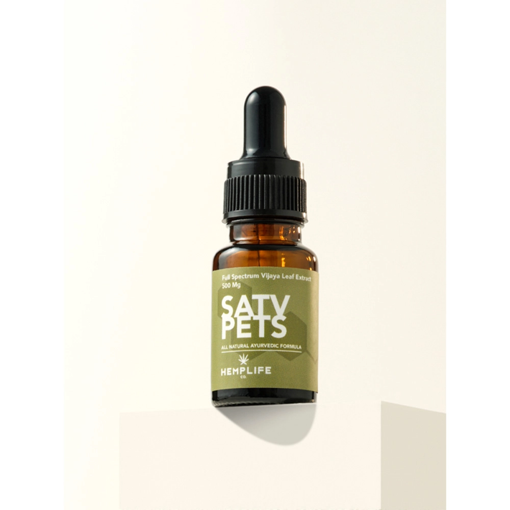 Hemplife SATV Pets Full Spectrum Vijaya Leaf Extract 500mg, (10ml) on itshemp.in