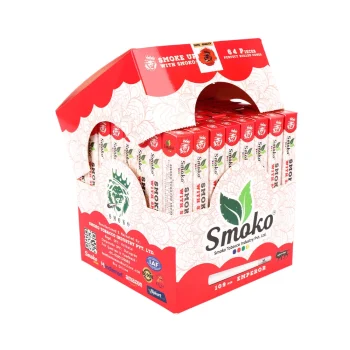 Smoko Rolling Cones, Rolling Papers, 64 Pcs., Classic King Size 109 mm, White (Bleached) on itshemp.in