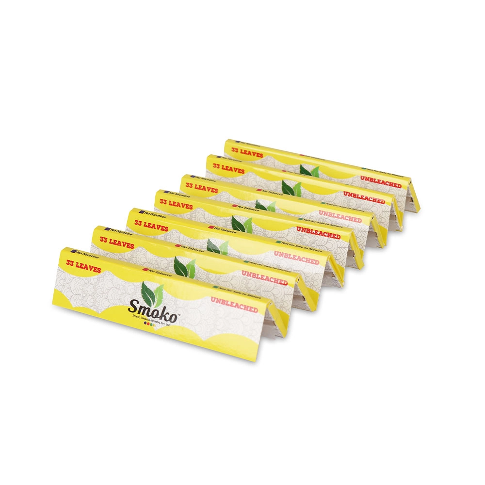 Smoko Rolling Papers Unbleached King Size 33 count (Pack of 7), Brown (Unbleached) - Image 2