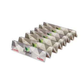 Smoko Rolling Papers Bleached King Size 33 count (Pack of 7), White (Bleached) on itshemp.in