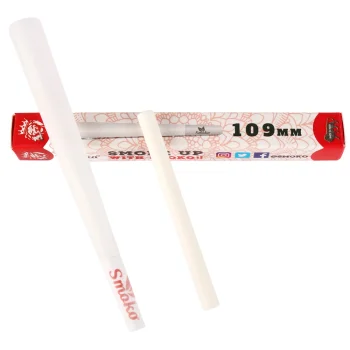 Smoko Rolling Cones, Rolling Papers, 128 Pcs., Classic King Size 109 mm, White (Bleached) on itshemp.in