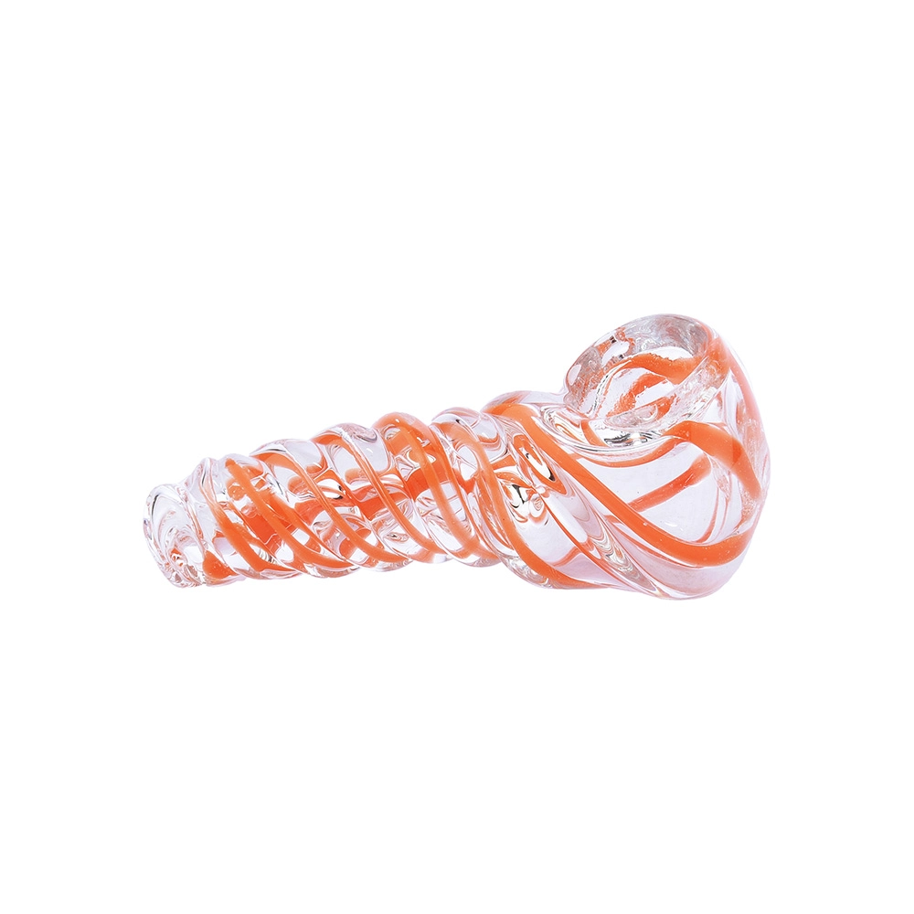 TB189015_1 TBBC Orange Twisted Glass 4" One Hitter on itshenmp.in
