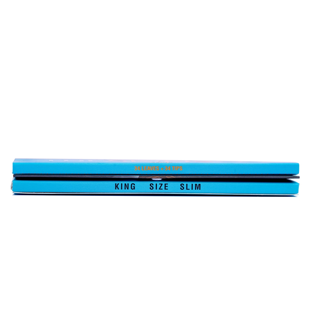 THESKINSCO™ BLUE Magnetic Hemp Rolling Paper & Filter Tips (Pack Of 12) on itshemp.in