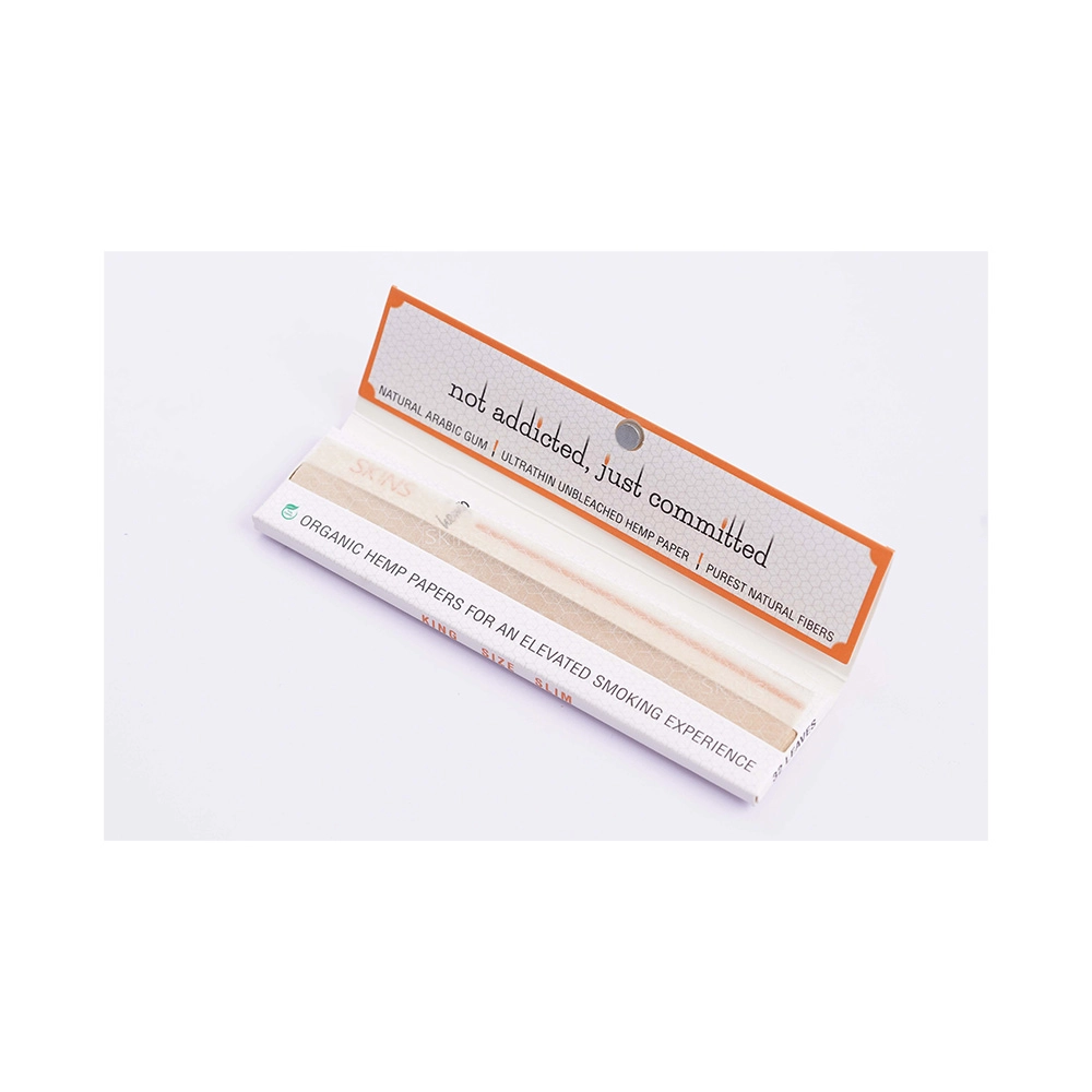 TS183002_1 THESKINSCO™ WHITE King Size Slim Rolling Papers (Pack of 50) - Image 1
