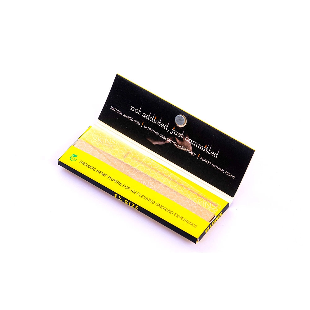 THESKINSCO™ 1 1/4 Size Premium Hemp Rolling Paper (Pack of 10) on itshemp.in