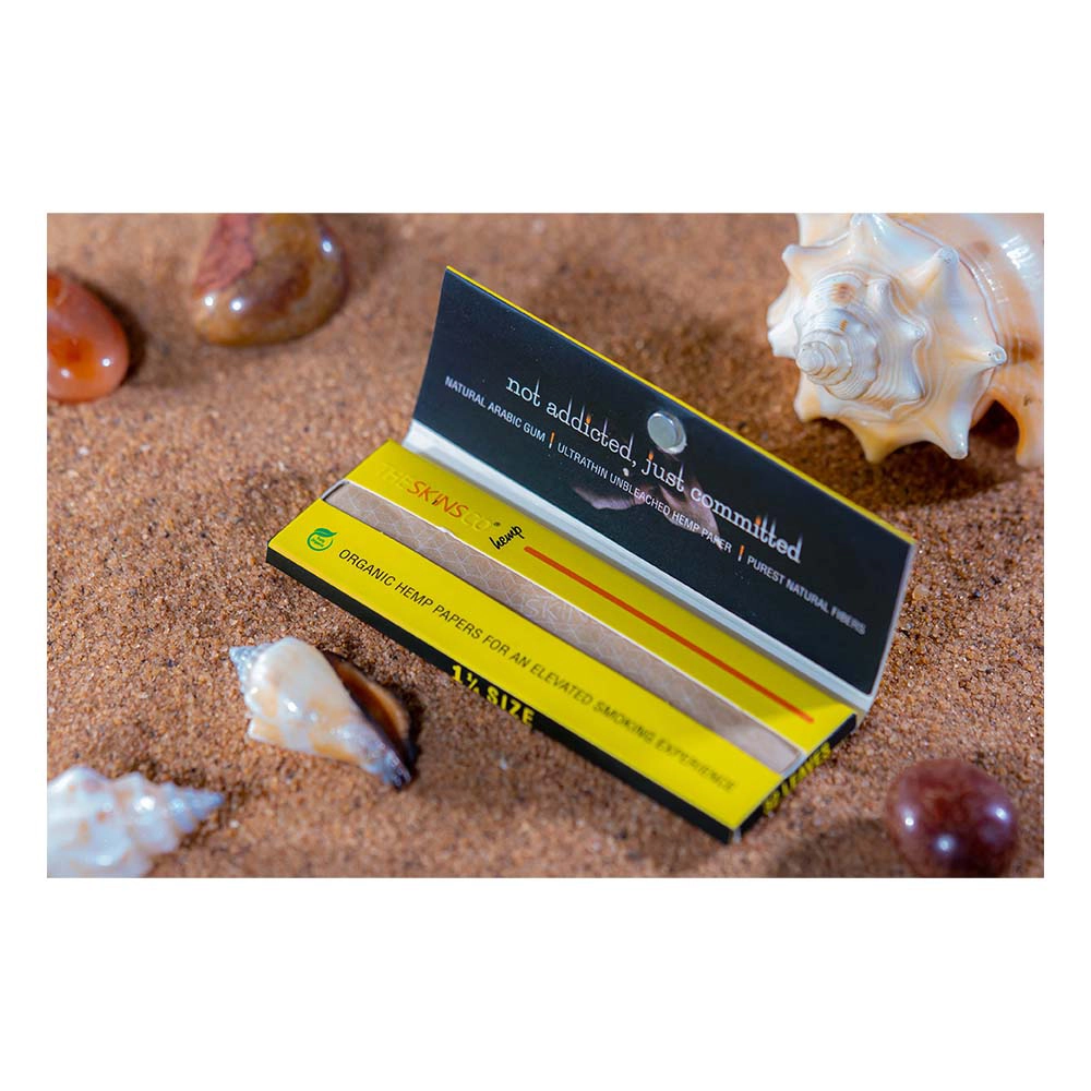 THESKINSCO™ 1 1/4 Size Premium Hemp Rolling Paper (Pack of 10) on itshemp.in
