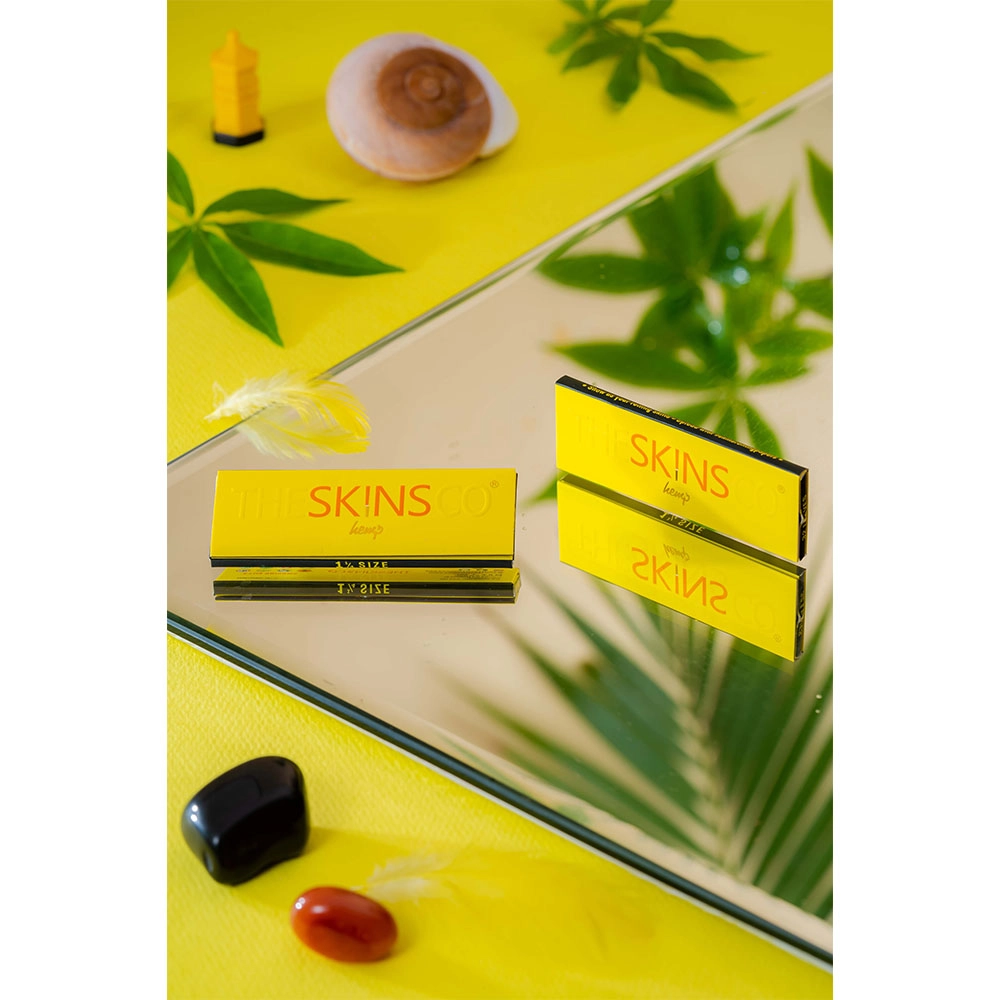 THESKINSCO™ 1 1/4 Size Premium Hemp Rolling Paper (Pack of 10) on itshemp.in