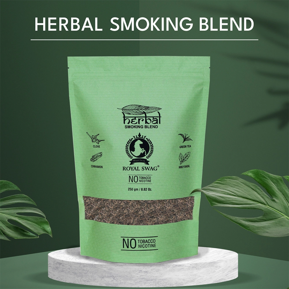 ROYAL SWAG Ayurvedic & Herbal Smoking Mixture Blend(250 gram) 100% Tobacco-free and Nicotine-free on itshemp.in