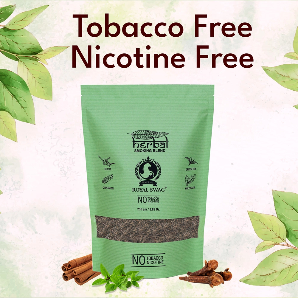 ROYAL SWAG Ayurvedic & Herbal Smoking Mixture Blend(250 gram) 100% Tobacco-free and Nicotine-free on itshemp.in
