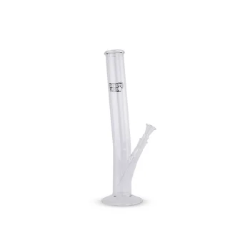 STRONG BONG 16 inch Glass Bong Bent Neck with a Wide Mouth of 50mm, Smoking Waterpipe - Transparent on itshemp.in
